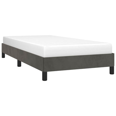 Vidaxl bedframe zonder matras 80x200 cm fluweel donkergrijs