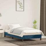Vidaxl bedframe zonder matras 80x200 cm fluweel donkerblauw