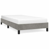 Vidaxl bedframe zonder matras 100x200 cm fluweel lichtgrijs