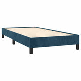 Vidaxl bedframe zonder matras 100x200 cm fluweel donkerblauw