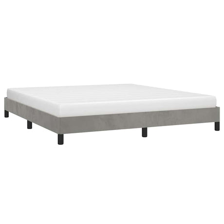Vidaxl bedframe zonder matras 180x200 cm fluweel lichtgrijs