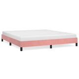 Vidaxl bedframe fluweel roze 180x200 cm