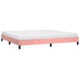 Vidaxl bedframe fluweel roze 200x200 cm