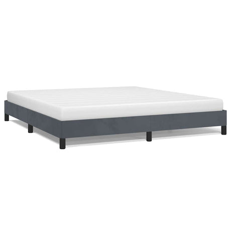 Vidaxl bedframe zonder matras donkergrijs california king-formaat fluweel