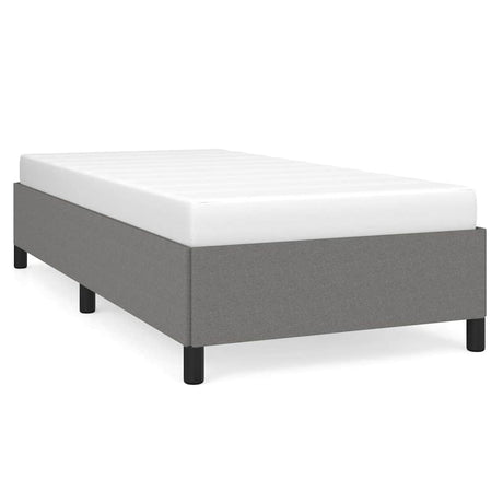 Vidaxl bedframe zonder matras 90x190 cm stof donkergrijs
