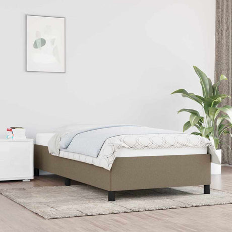 Vidaxl bedframe zonder matras 100x200 cm stof taupe