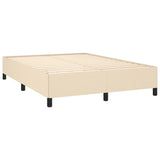 Vidaxl bedframe zonder matras stof crèmekleurig 140x190 cm