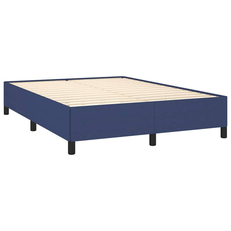 Vidaxl bedframe zonder matras stof blauw 140x190 cm