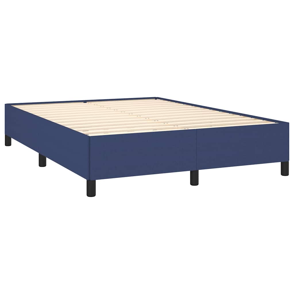 Vidaxl bedframe zonder matras stof blauw 140x200 cm