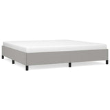 Vidaxl bedframe zonder matras stof lichtgrijs 200x200 cm
