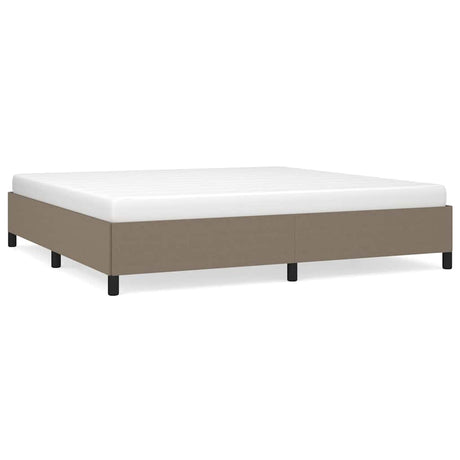 Vidaxl bedframe zonder matras stof taupe 200x200 cm