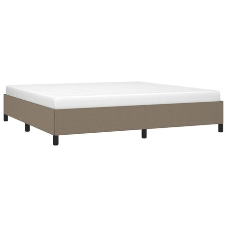 Vidaxl bedframe zonder matras stof taupe 200x200 cm