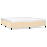 Vidaxl bedframe zonder matras stof crèmekleurig 200x200 cm