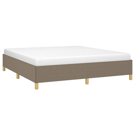 Vidaxl bedframe zonder matras stof taupe 160x200 cm