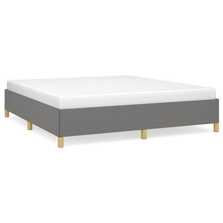 Vidaxl bedframe zonder matras stof donkergrijs 180x200 cm