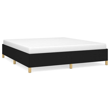 Vidaxl bedframe zonder matras stof zwart 180x200 cm