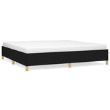 Vidaxl bedframe zonder matras stof zwart 200x200 cm