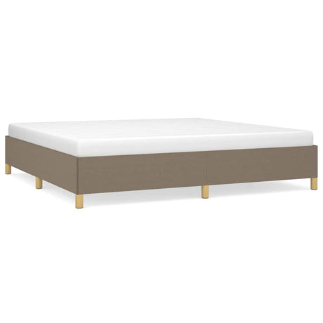 Vidaxl bedframe zonder matras stof taupe 200x200 cm