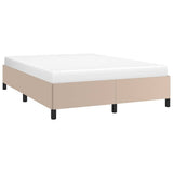 Vidaxl bedframe kunstleer cappuccinokleurig 140x190 cm