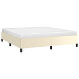 Vidaxl bedframe kunstleer crèmekleurig 180x200 cm
