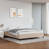 Vidaxl bedframe kunstleer cappuccinokleurig 180x200 cm