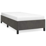 Vidaxl bedframe zonder matras 80x200 cm fluweel donkergrijs