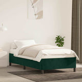Vidaxl bedframe zonder matras 90x190 cm fluweel donkergroen