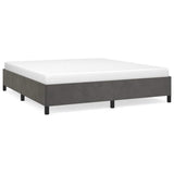 Vidaxl bedframe zonder matras 180x200 cm fluweel donkergrijs