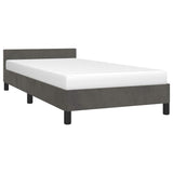 Vidaxl bedframe zonder matras 80x200 cm fluweel donkergrijs