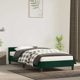 Vidaxl bedframe zonder matras 80x200 cm fluweel donkergroen