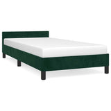 Vidaxl bedframe zonder matras 90x200 cm fluweel donkergroen