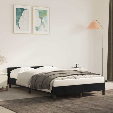 Vidaxl bedframe zonder matras 120x200 cm fluweel zwart