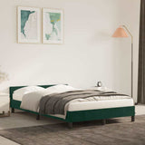 Vidaxl bedframe zonder matras 120x200 cm fluweel donkergroen