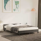 Vidaxl bedframe zonder matras 140x190 cm fluweel donkergrijs