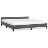 Vidaxl bedframe zonder matras 180x200 cm fluweel donkergrijs