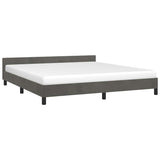 Vidaxl bedframe zonder matras 180x200 cm fluweel donkergrijs
