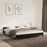 Vidaxl bedframe zonder matras 180x200 cm fluweel zwart