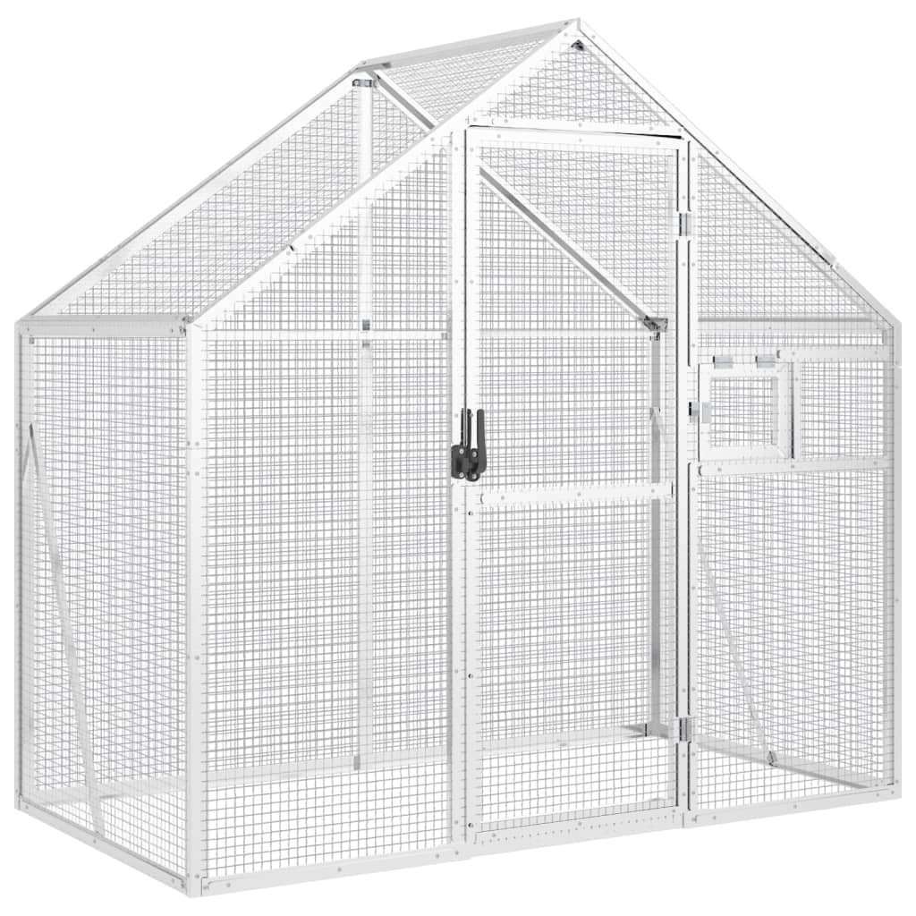 Vidaxx voliere 179x100x185 m aluminium sølv
