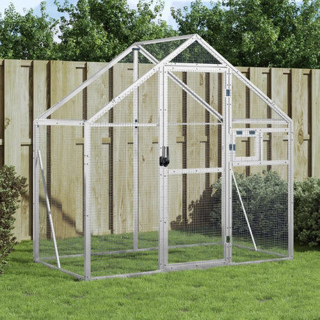 Vidaxx voliere 179x100x185 m aluminium sølv