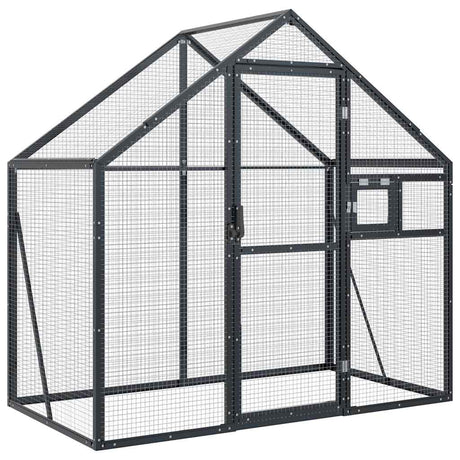 Vidaxl Aviary 179x100x185 M Aluminium Anthracite -farvet