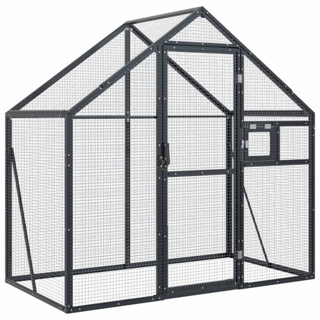 Vidaxl Aviary 179x100x185 M Aluminium Anthracite -farvet