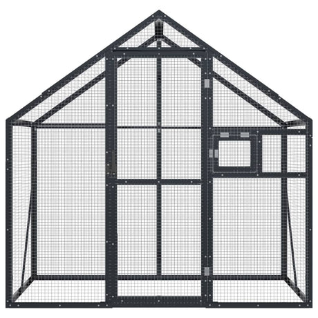 Vidaxl Aviary 179x100x185 M Aluminium Anthracite -farvet