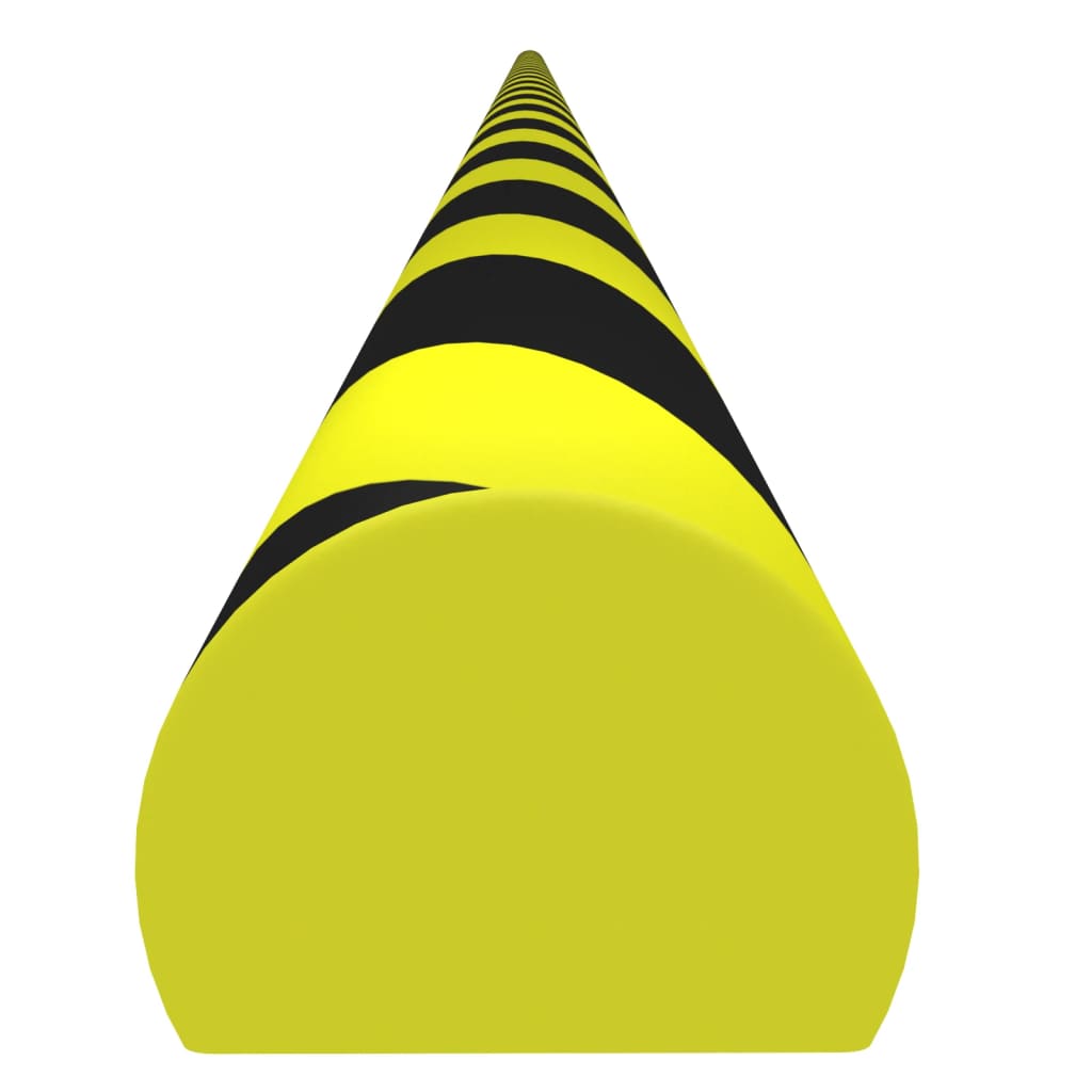 Vidaxl Corner Protector 4x3x100 cm pu gul og sort