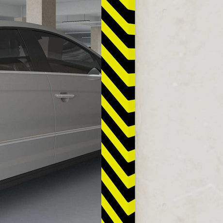Vidaxl Corner Protector 6x2x101.5 cm PU gul og sort