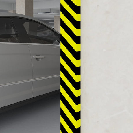 Vidaxl Corner Protector 6x2x101.5 cm PU gul og sort