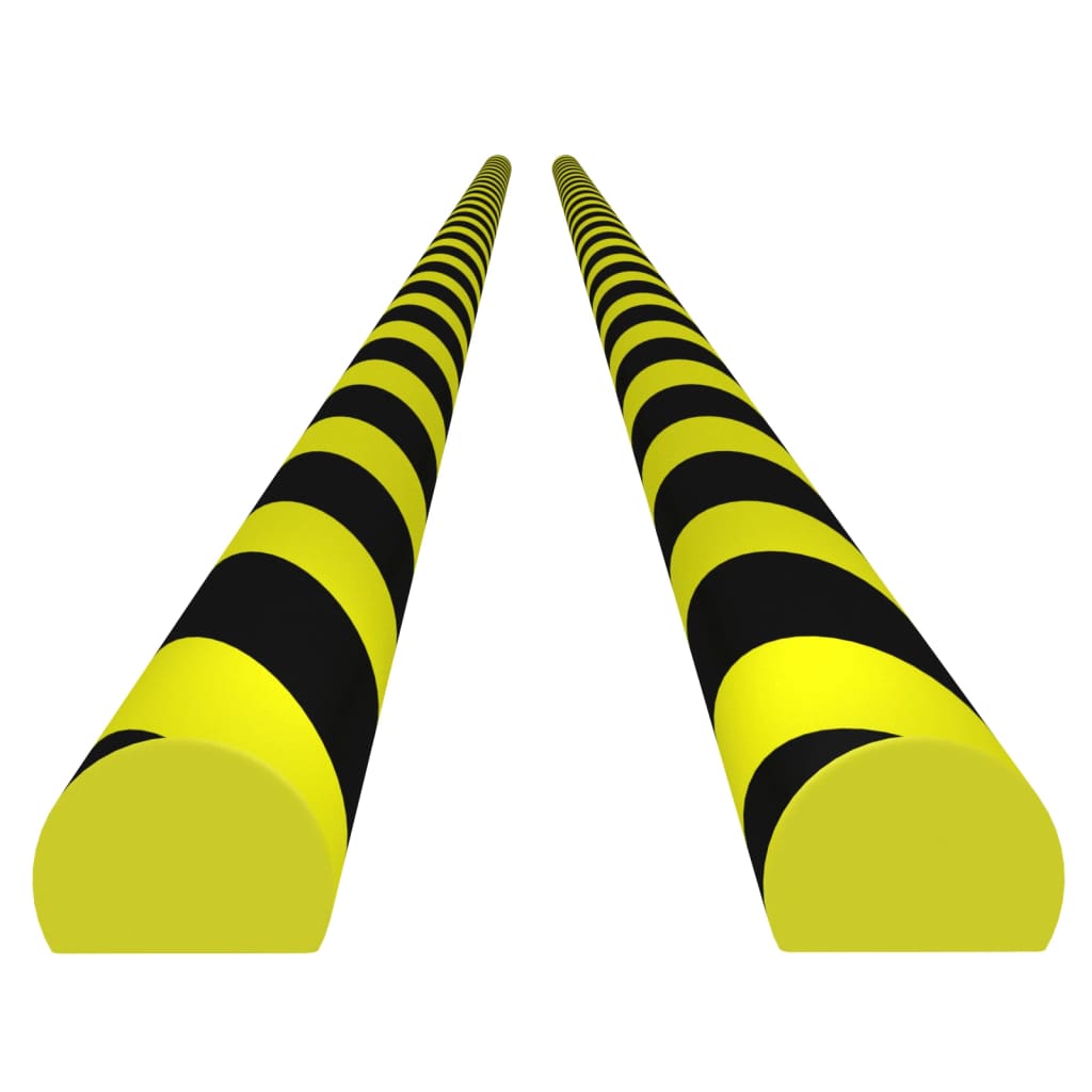 Vidaxl Corner Protectors 2 Pcs 4x3x100 cm PU gul og sort