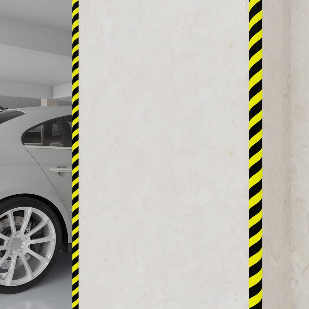 Vidaxl Corner Protectors 2 Pcs 4x3x100 cm PU gul og sort