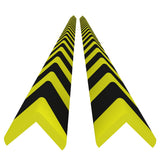 Vidaxl Corner Protectors 2 St 4.5x4.5x104 cm PU Yellow og sort