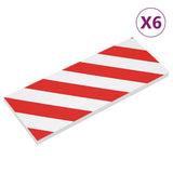 Vidaxl Wall Protectors 6 St 50x20x2 cm Eva Foam Red and White