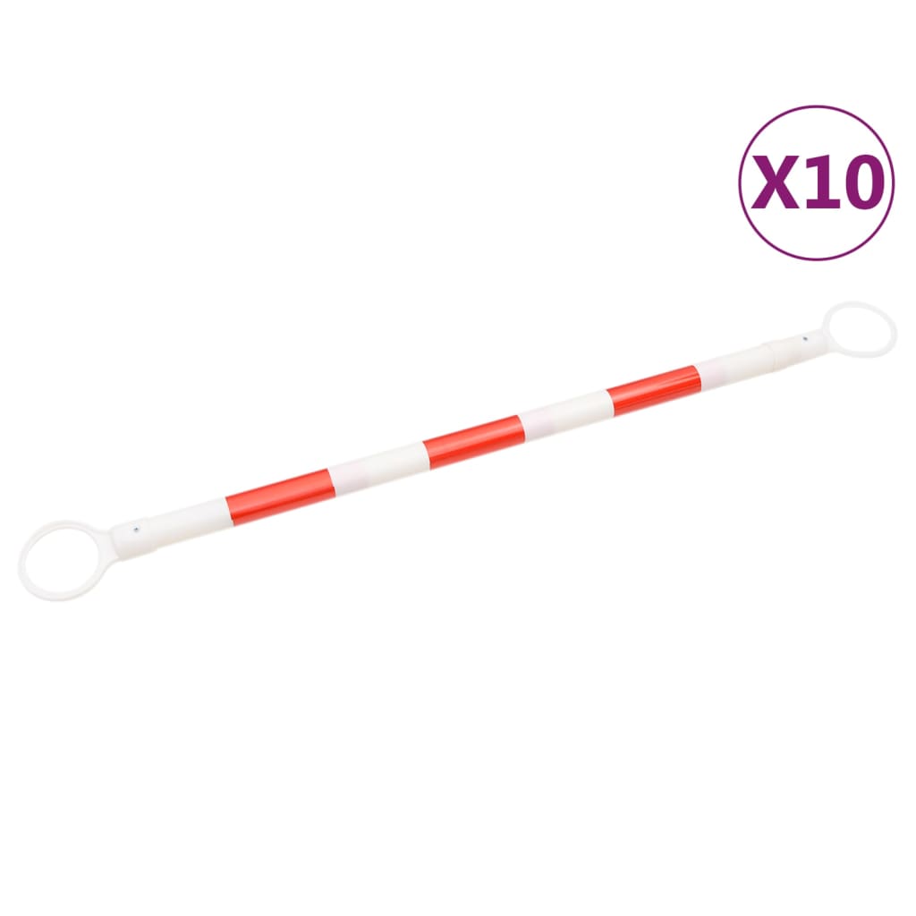 Vidaxl pylonstænger sammenfoldelig 10 st 116-197 cm